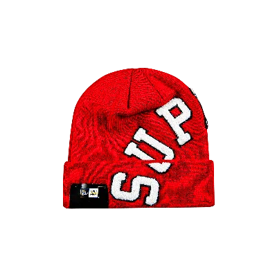 Pre-owned Supreme X New Era Big Arc Beanie 'red'