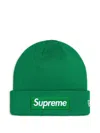 Supreme X New Era® Box Logo Beanie In 绿色