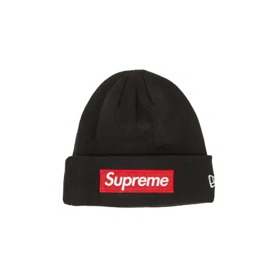 Pre-owned Supreme X New Era Box Logo Beanie 'black'