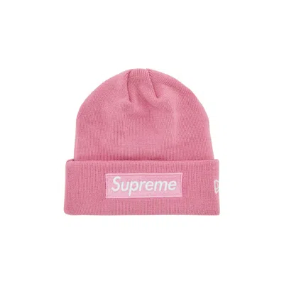 Pre-owned Supreme X New Era Box Logo Beanie 'dusty Pink'