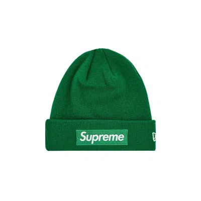Pre-owned Supreme X New Era Box Logo Beanie 'green'