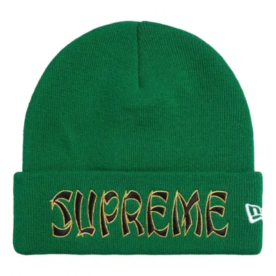 Supreme X New Era Fw26 Action Beanie 'green'