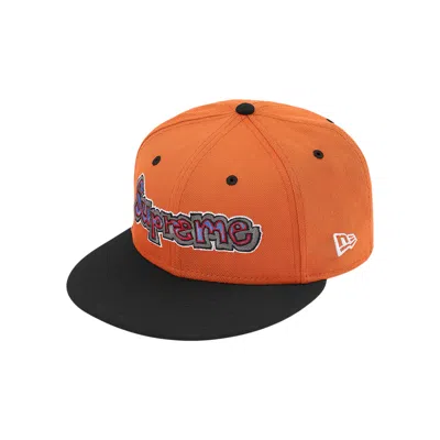 Pre-owned Supreme X New Era Gonz Logo Hat 'burnt Orange'