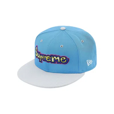 Pre-owned Supreme X New Era Gonz Logo Hat 'light Blue' | Men's Size 7.5
