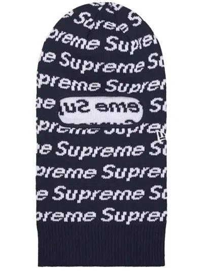 Supreme X New Era Repeat Balaclava In Blue