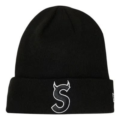 Supreme X New Era S Logo Beanie 'black'