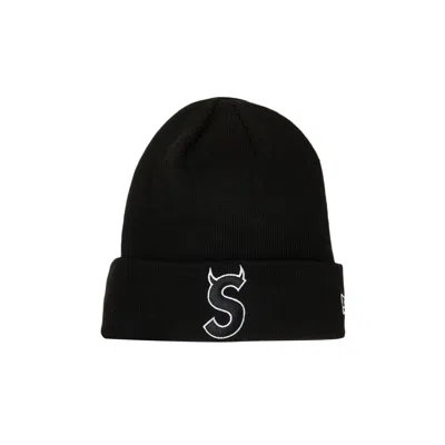 Pre-owned Supreme X New Era S Logo Beanie 'black'