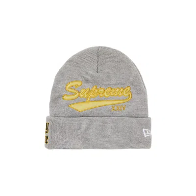 Pre-owned Supreme X New Era Salvation Beanie 'heather Grey'