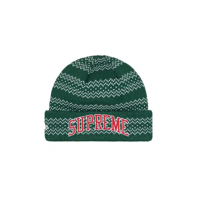 Pre-owned Supreme X New Era Split Beanie 'green'