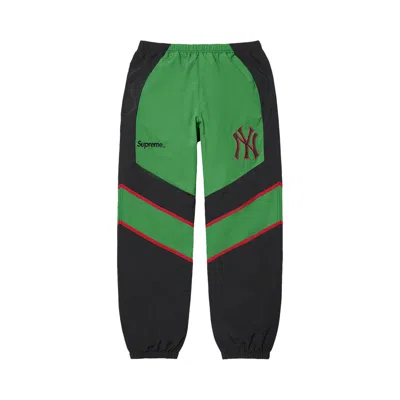 Pre-owned Supreme X New York Yankees Track Pant 'green'