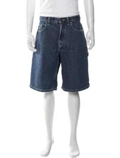Pre-owned Supreme X Nike 2024 Denim Shorts In Blue