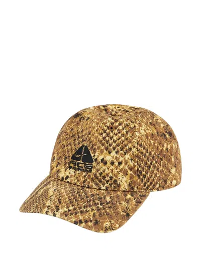 Supreme X Nike Acg Denim 6-panel Cap In Gold