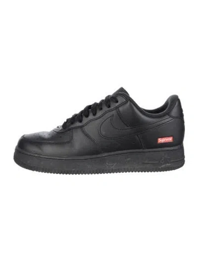 Pre-owned Supreme X Nike Air Force 1 Low Athletic Sneakers In Black