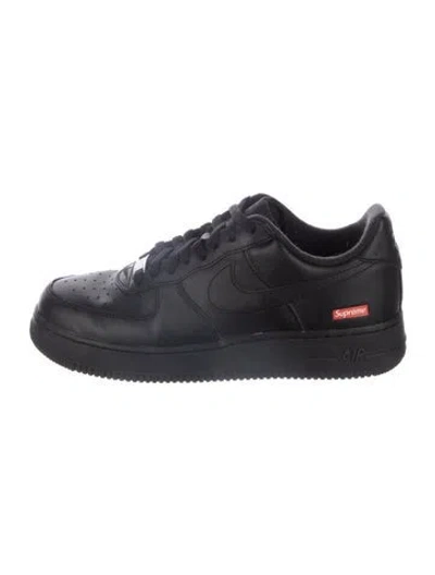 Pre-owned Supreme X Nike Air Force 1 Low Athletic Sneakers In Black