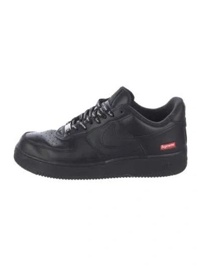 Pre-owned Supreme X Nike Air Force 1 Low Sneakers In Black