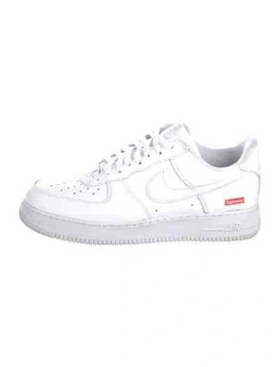 Pre-owned Supreme X Nike Air Force 1 Low Sneakers In White