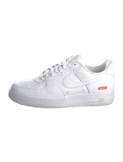 Pre-owned Supreme X Nike Air Force 1 Low Sneakers In White