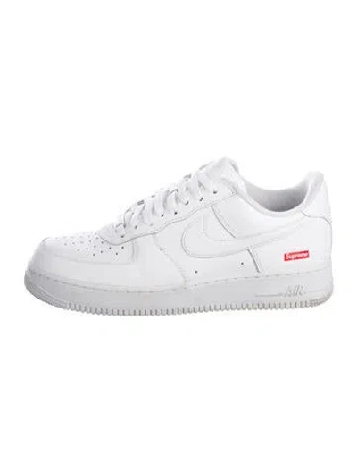 Pre-owned Supreme X Nike Air Force 1 Low Sneakers In White