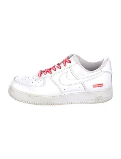 Pre-owned Supreme X Nike Air Force 1 Low Sneakers In White