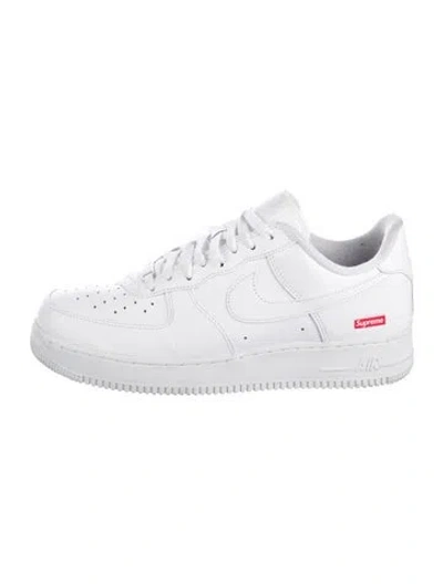 Pre-owned Supreme X Nike Air Force 1 Low Sneakers In White