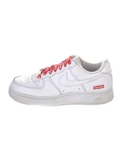 Pre-owned Supreme X Nike Air Force 1 Low Sneakers In White