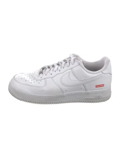 Pre-owned Supreme X Nike Air Force 1 Low Sneakers In White