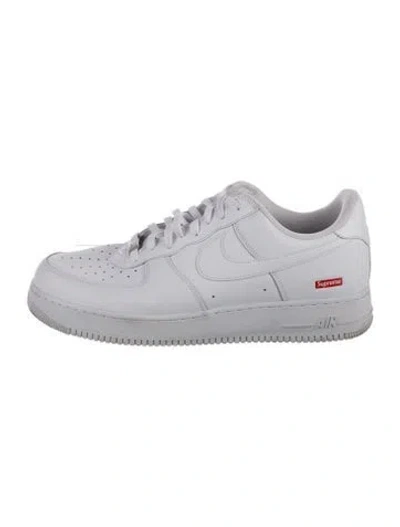 Pre-owned Supreme X Nike Air Force 1 Low Sneakers In White