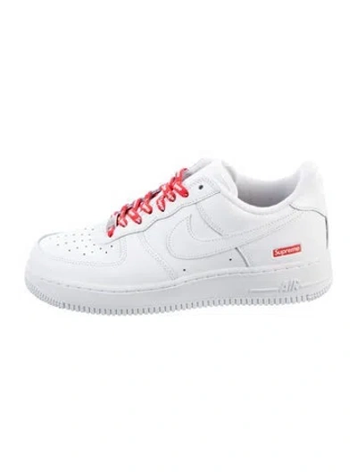 Pre-owned Supreme X Nike Air Force 1 Low Sneakers In White