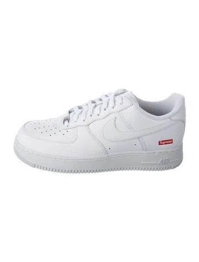 Pre-owned Supreme X Nike Air Force 1 Low Supreme Athletic Sneakers W/ Tags In White