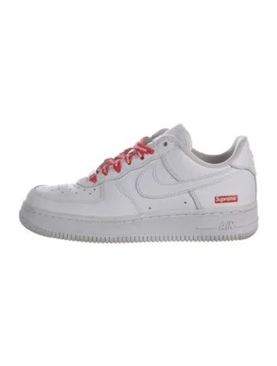 Pre-owned Supreme X Nike Air Force 1 Low 'supreme White' Sneakers
