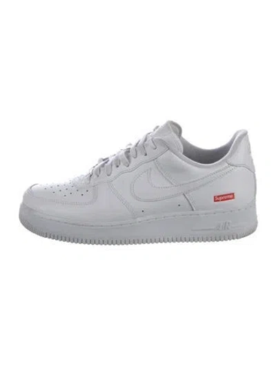 Pre-owned Supreme X Nike Air Force 1 Low 'white' Athletic Sneakers