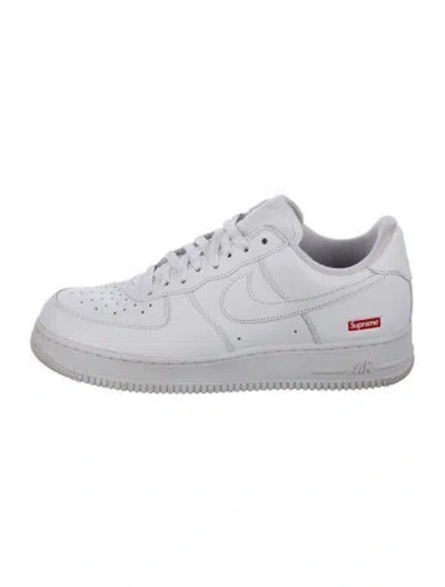 Pre-owned Supreme X Nike Air Force 1 Low 'white' Sneakers