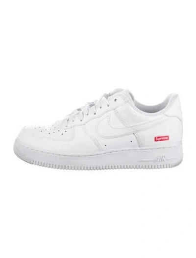 Pre-owned Supreme X Nike Air Force 1 Low 'white' Sneakers