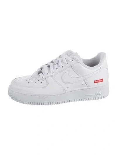 Pre-owned Supreme X Nike Air Force 1 Low 'white' Sneakers