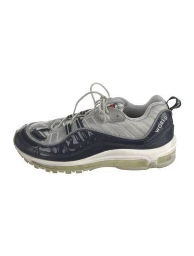 Pre-owned Supreme X Nike Air Max 98 'obsidian' Sneakers In Grey