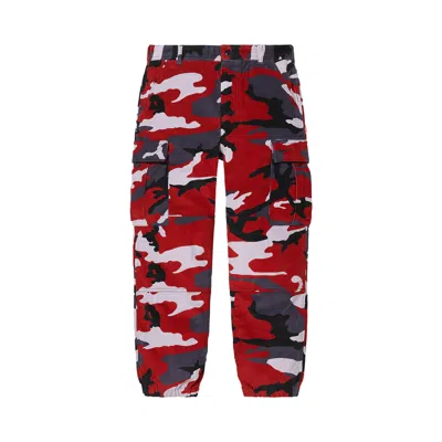 Pre-owned Supreme X Nike Arc Corduroy Cargo Pant 'red Camo'