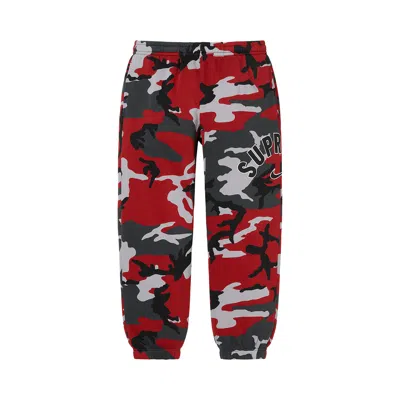 Pre-owned Supreme X Nike Arc Sweatpant 'red Camo'