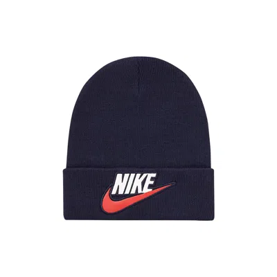 Pre-owned Supreme X Nike Beanie 'navy' In Blue