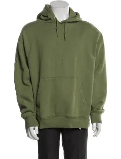 Pre-owned Supreme X Nike Crew Neck Long Sleeve Hoodie In Green