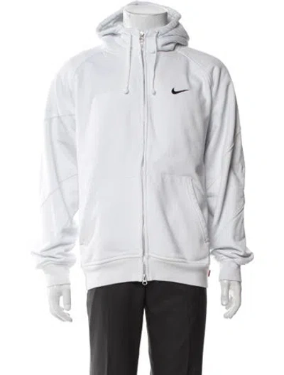 Pre-owned Supreme X Nike Crew Neck Long Sleeve Hoodie W/ Tags In White