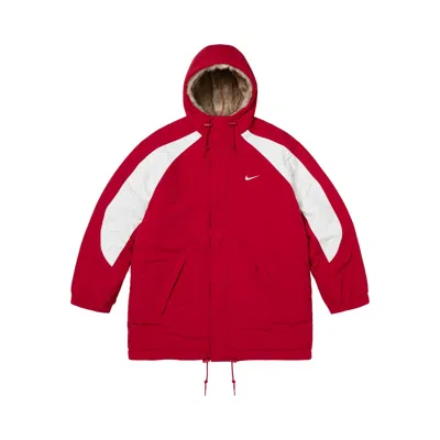 Pre-owned Supreme X Nike Faux Fur Reversible Parka 'red' | Men's Size S