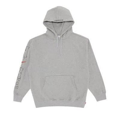 Pre-owned Supreme X Nike Hooded Sweatshirt 'heather Grey'