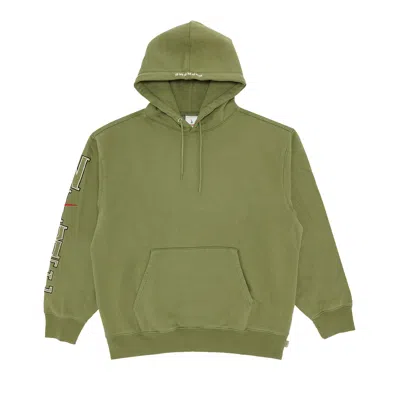 Pre-owned Supreme X Nike Hooded Sweatshirt 'olive' In Green