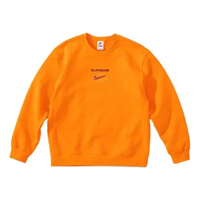 Supreme X Nike Jewel Crewneck Sweater 'orange'