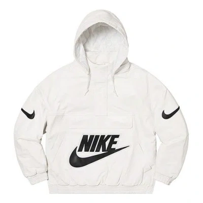 Supreme X Nike Leather Anorak 'white'