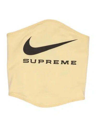 Pre-owned Supreme X Nike Neck Warmer In Yellow