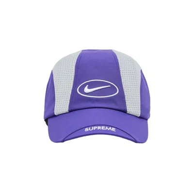 Pre-owned Supreme X Nike Running Hat 'purple' | Men's Size Onesize