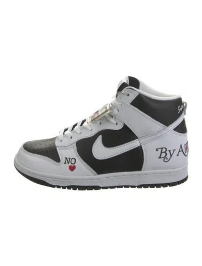 Pre-owned Supreme X Nike Sb Supreme Dunk High By Any Means Athletic Sneakers W/ Tags In Grey