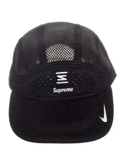 Pre-owned Supreme X Nike Shox Running Hat In Black