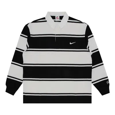 Pre-owned Supreme X Nike Stripe Rugby 'black' | Men's Size M